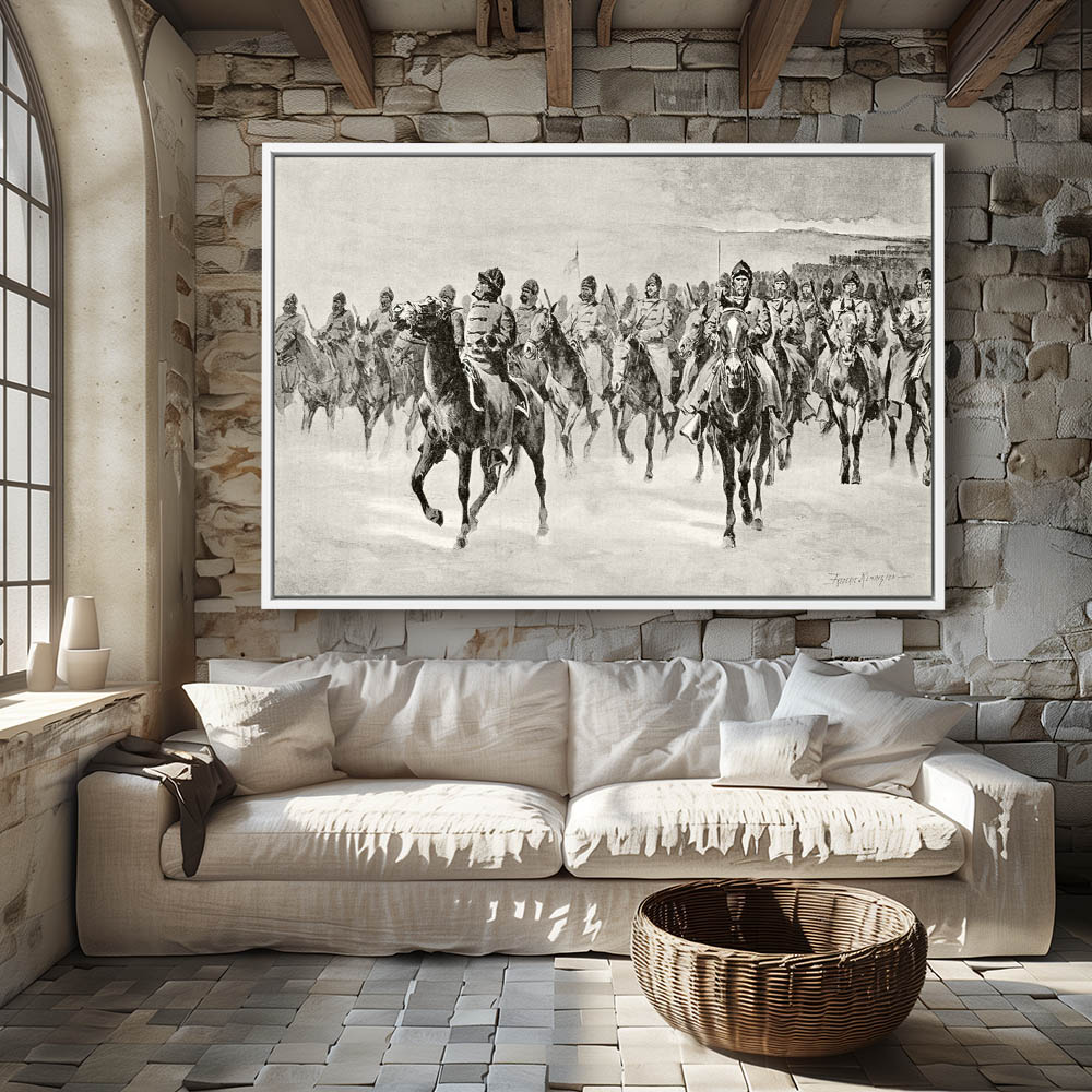 The Sioux War - Final Review of General Miles' Army at Pine Ridge - The Cavalry - Image 4