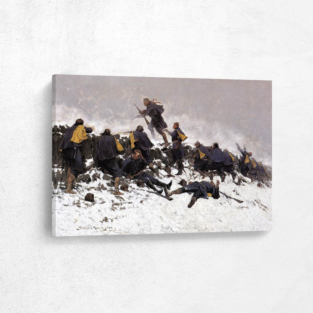 Through the Smoke Sprang the Daring Soldier 