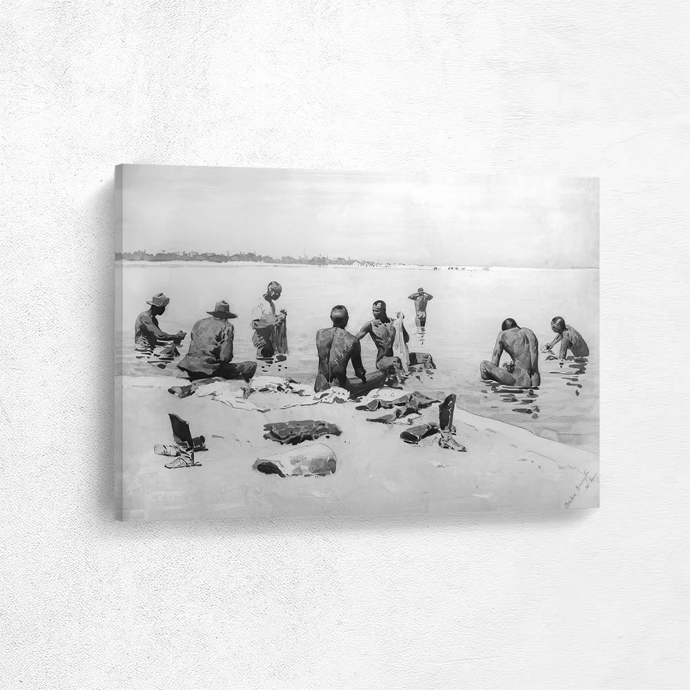 Ninth Cavalry Coloured Troops on Washing Duty in the Gulf 