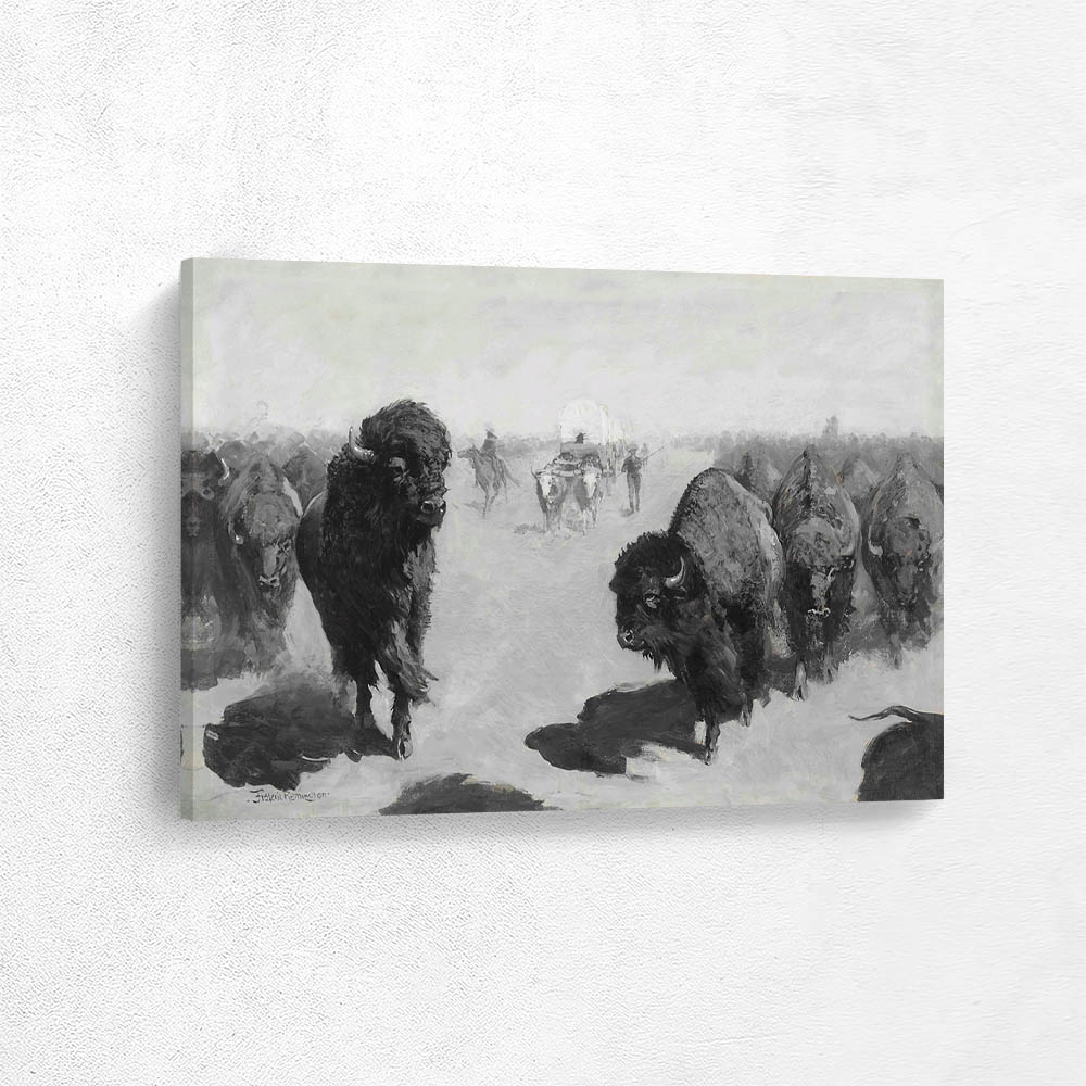 Lane through the Buffalo Herd