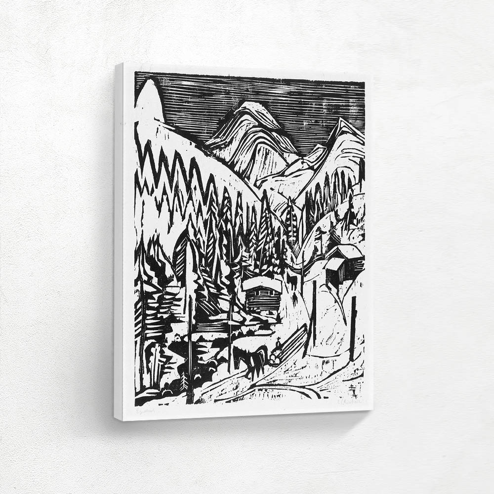 Sertigstraße in winter