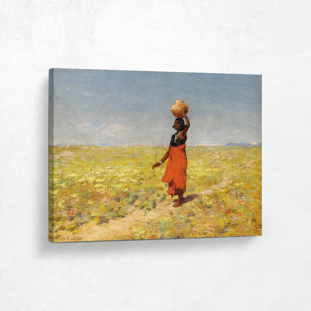 Blind Hopi Girl Returning from a Desert Watering Hole