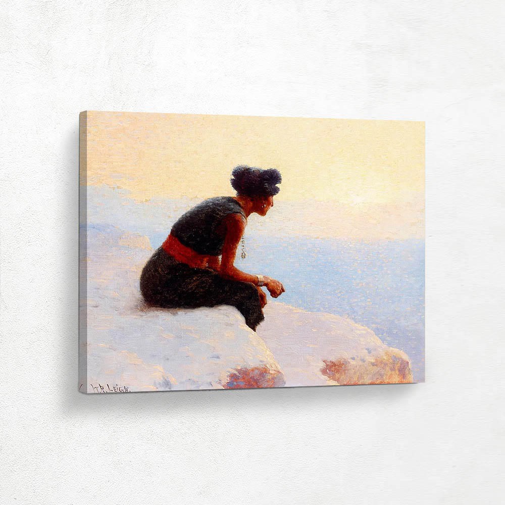 Moki Girl Looking Over the Canyon 