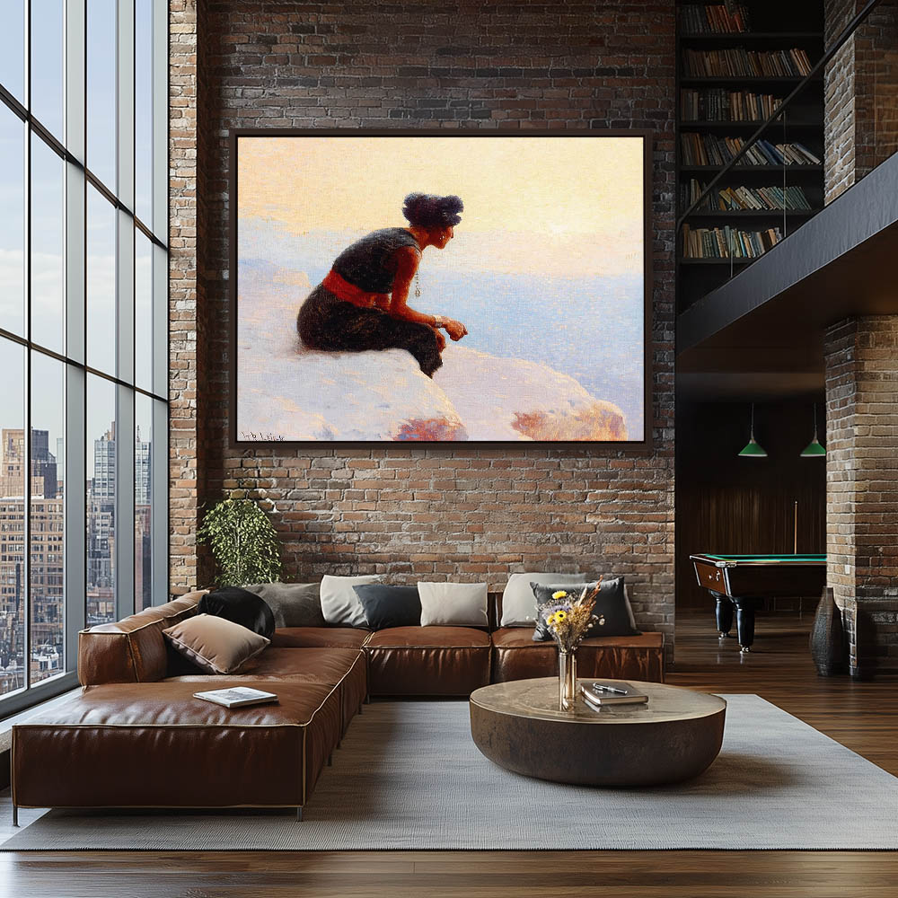 Moki Girl Looking Over the Canyon - Image 3