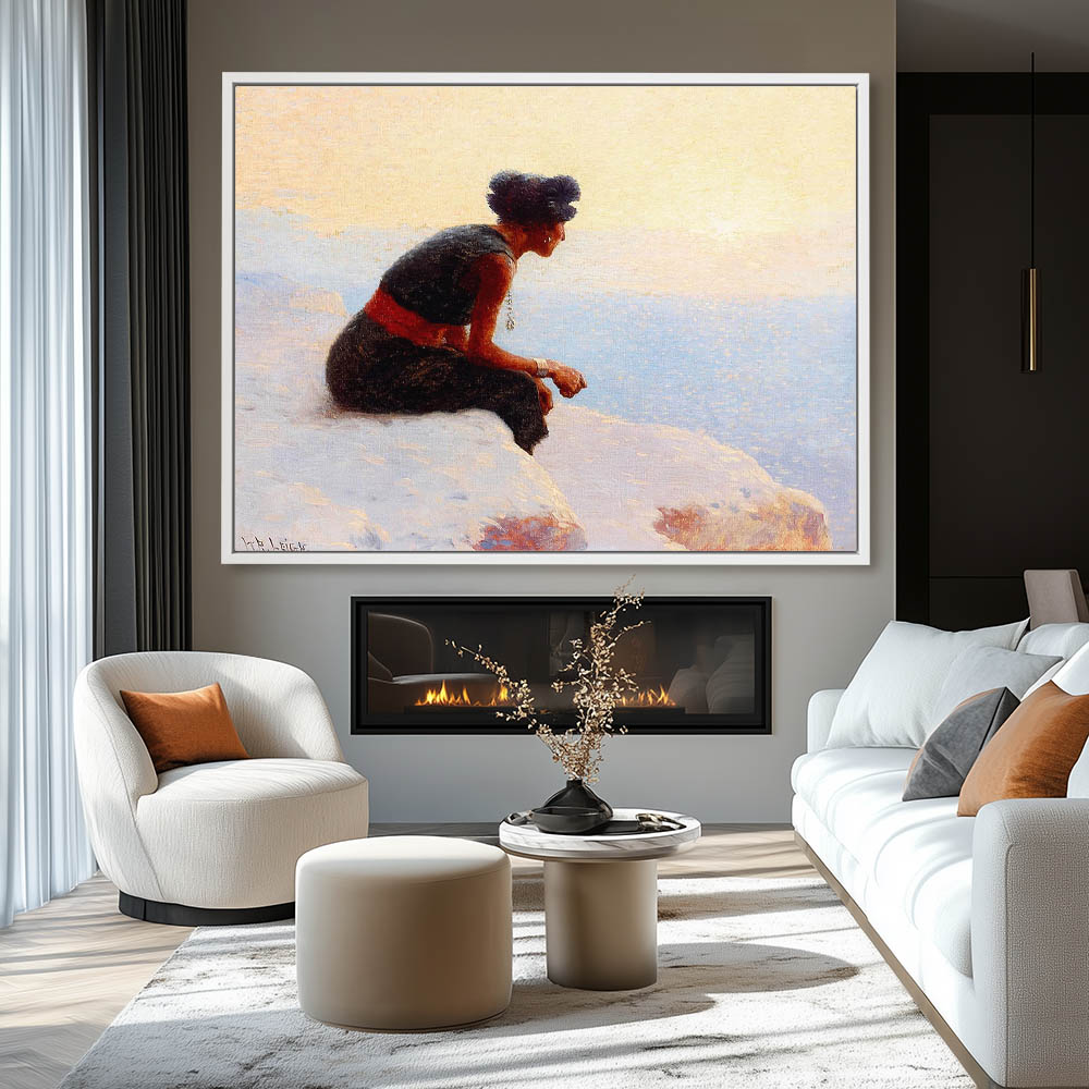 Moki Girl Looking Over the Canyon - Image 4