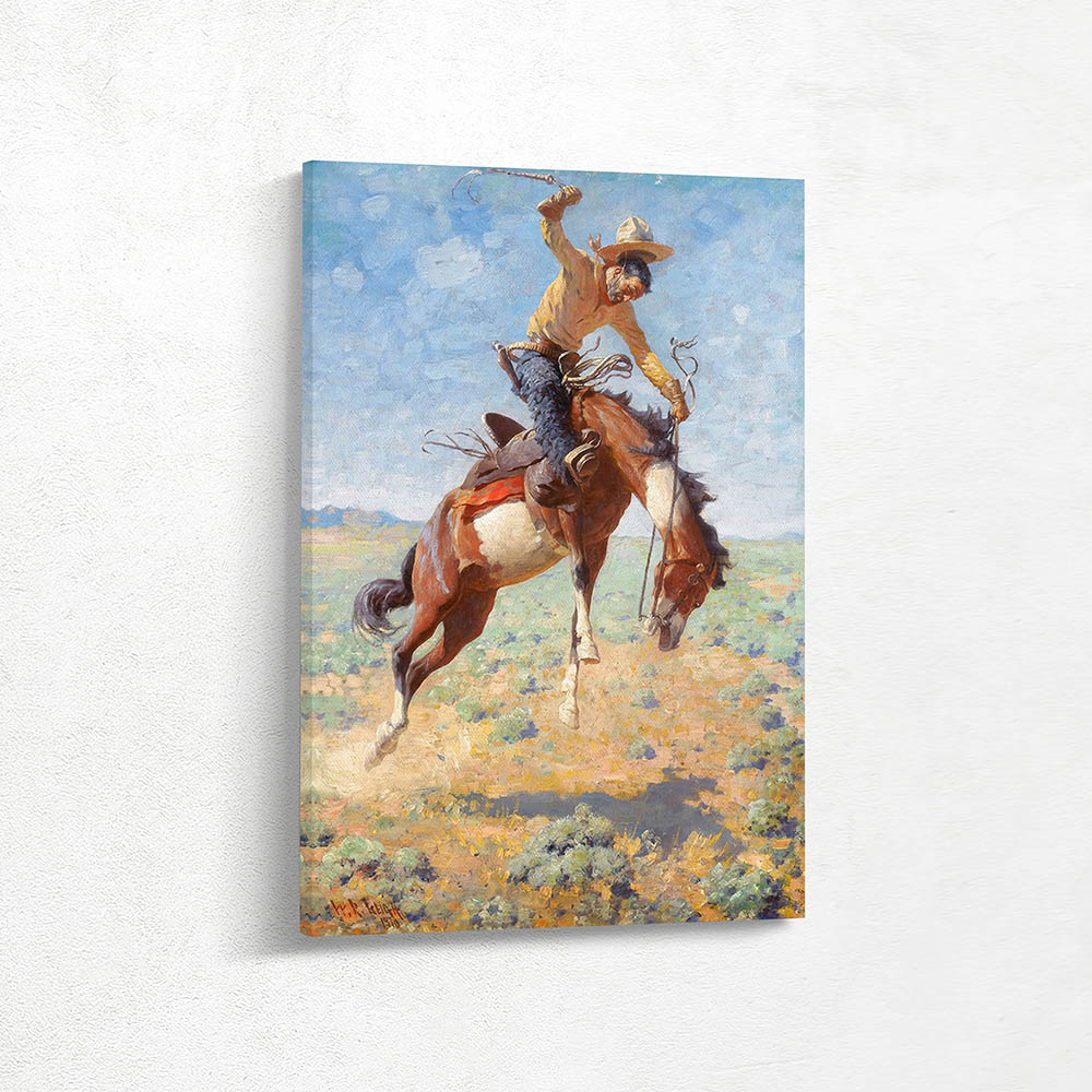 Bucking Bronco with Cowboy