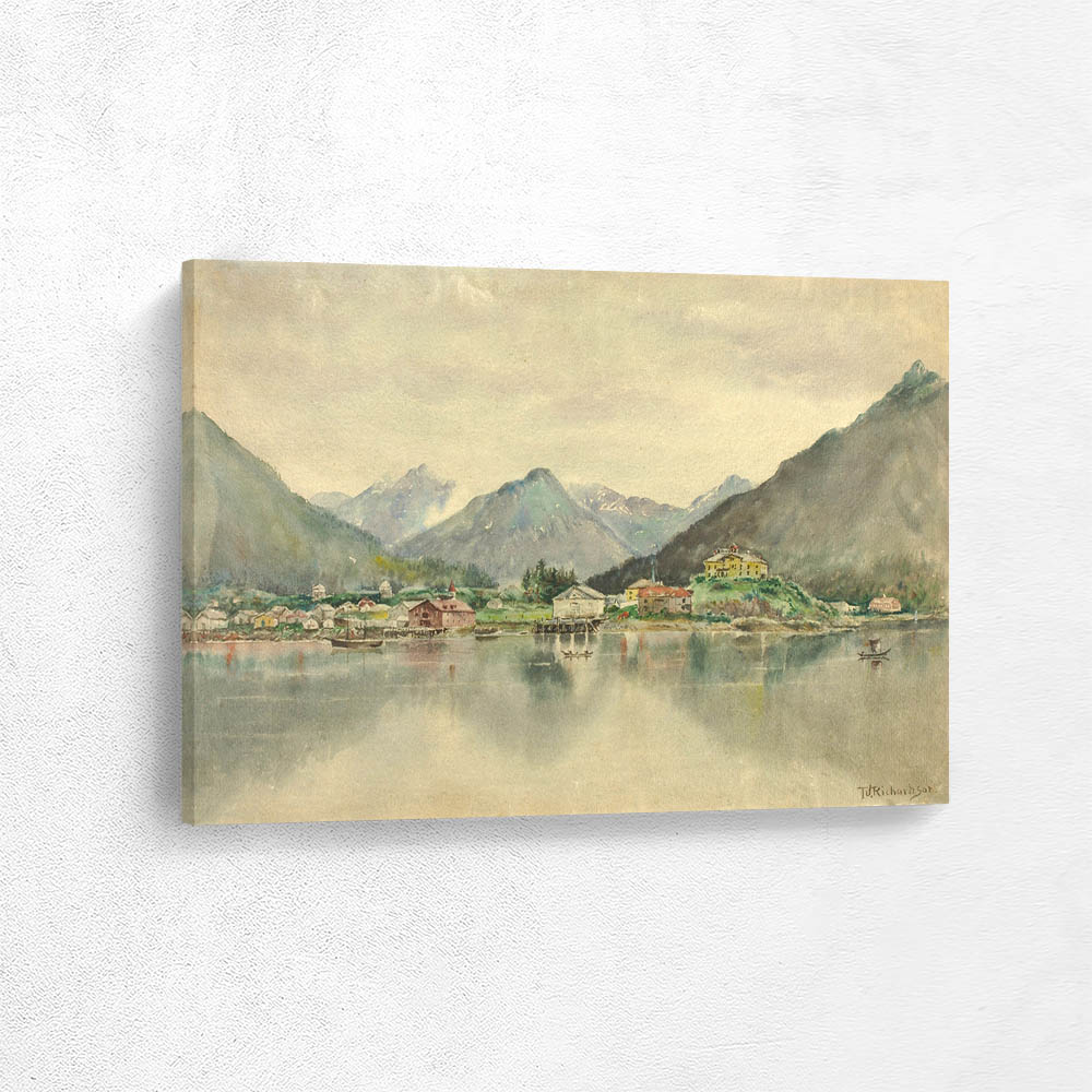 Sitka From The Islands, Showing Russian Castle