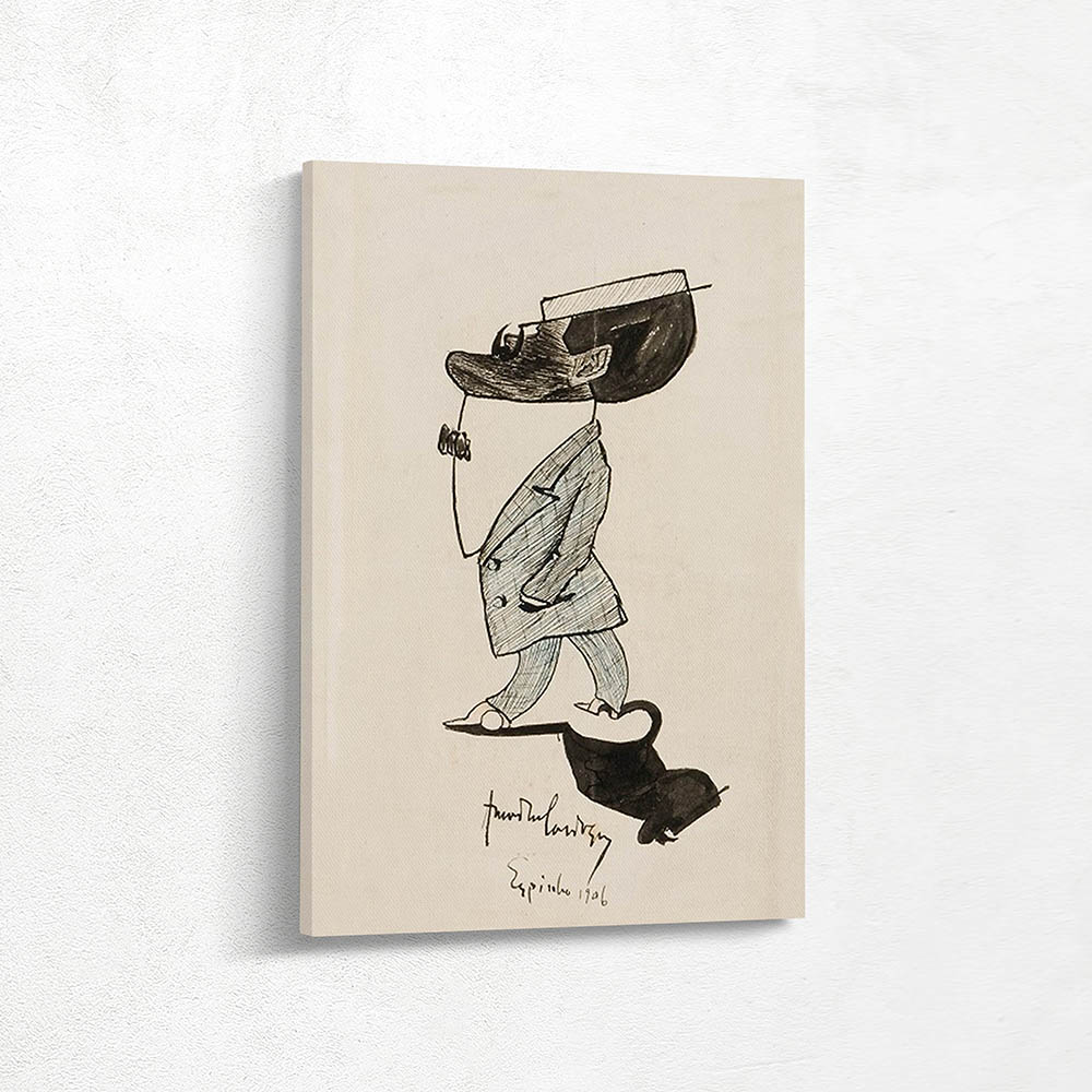 Caricature of Ramiro Mourão