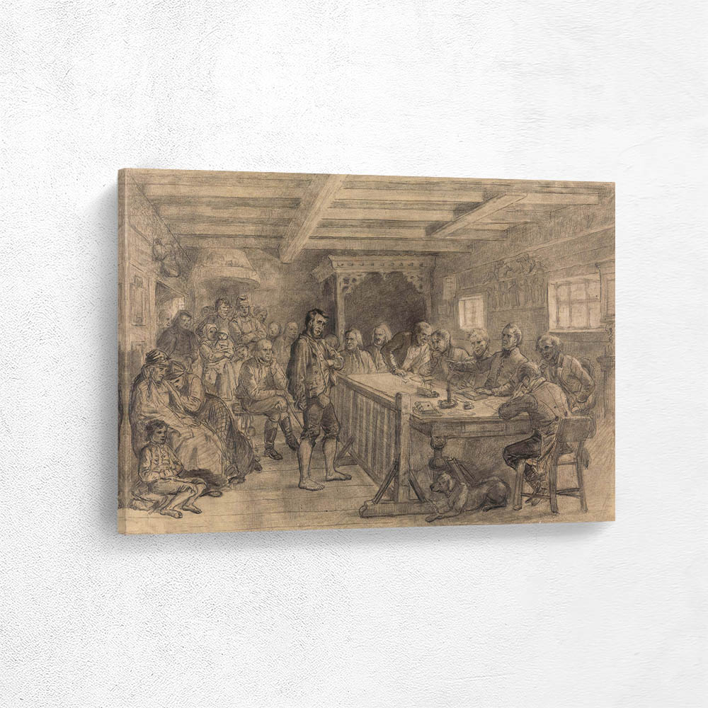 A court scene in the countryside