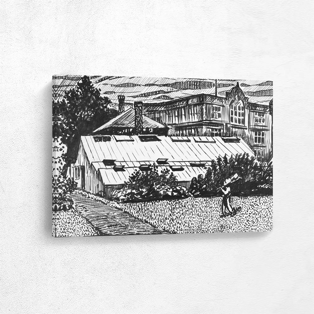 Untitled (Figure and Buildings)